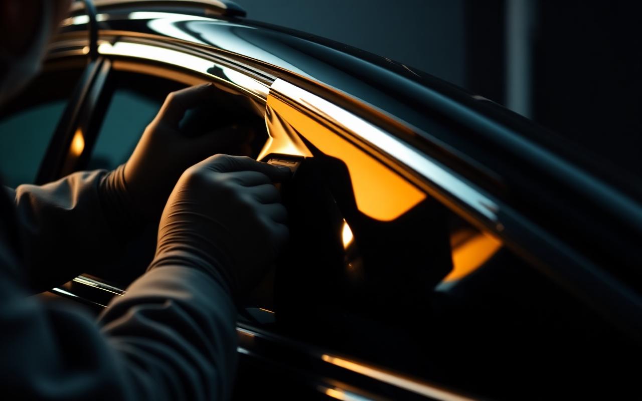 Window tint installation